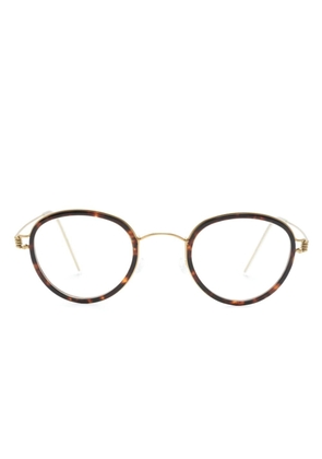 Lindberg Jackie geometric-frame glasses - Gold