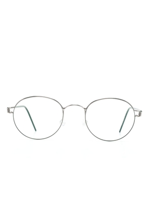 Lindberg Morten round-frame glasses - Green