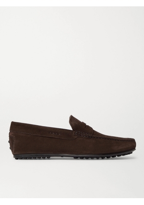Tod's - Gommino Suede Driving Shoes - Men - Brown - UK 6