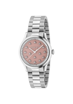 Gucci Steel G-Timeless Bee Watch 32Mm