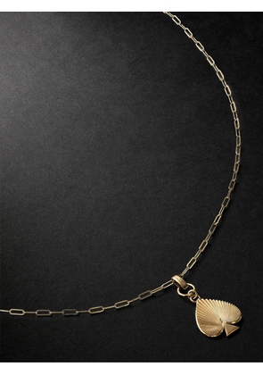 Foundrae - Spade Medium Gold Necklace - Men - Gold