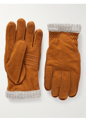 Hestra - Primaloft Fleece-Lined Full-Grain Leather Gloves - Men - Brown - 8