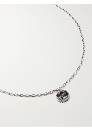 Gucci - Burnished Silver Pendant Necklace - Men - Silver