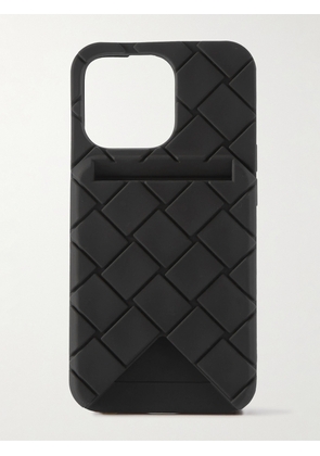 Bottega Veneta - Intrecciato Rubber iPhone 13 Case - Men - Black