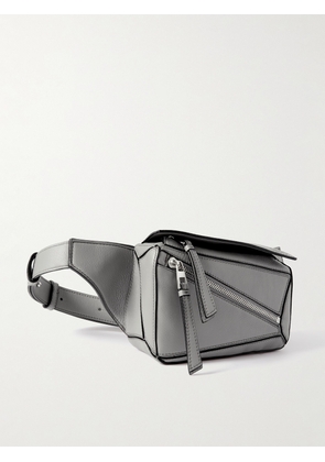 LOEWE - Puzzle Mini Leather Belt Bag - Men - Gray