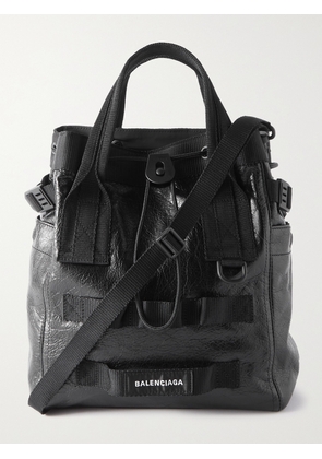 Balenciaga - Creased-Leather Tote Bag - Men - Black
