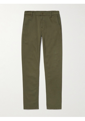 Nudie Jeans - Easy Alvin Slim-Fit Organic Cotton-Blend Trousers - Men - Green - 28W 32L