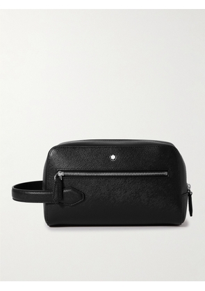 Montblanc - Textured-Leather Wash Bag - Men - Black
