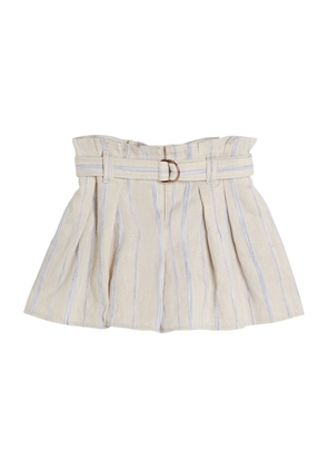 Brunello Cucinelli Kids Linen-Cotton Striped Skirt (4-12+ Years)