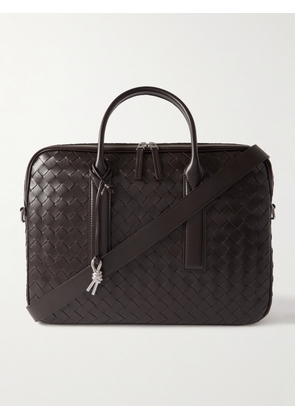 Bottega Veneta - Intrecciato Leather Briefcase - Men - Brown
