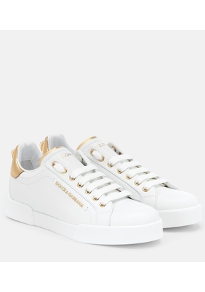 Dolce&Gabbana Portofino leather sneakers
