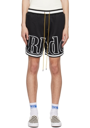 Rhude Black Polyester Shorts
