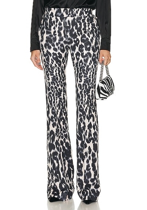 TOM FORD Leopard Printed Flare Pant in Chalk & Black - Black,White. Size 36 (also in ).