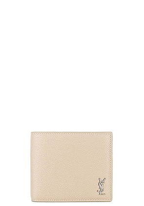 Saint Laurent Ysl Wallet in Greyish Brown - Neutral. Size all.