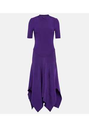 Stella McCartney Asymmetric jersey midi dress