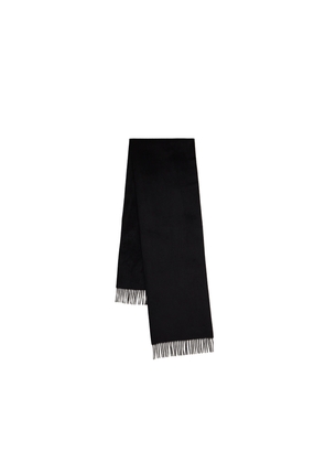 Mulberry Small Solid Merino Wool Scarf - Black