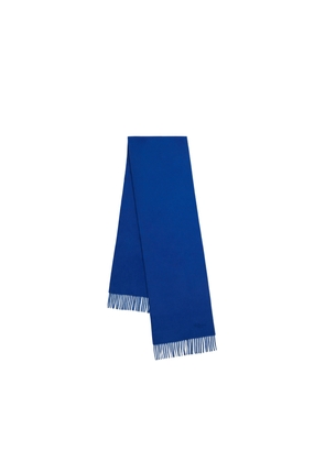 Mulberry Small Solid Merino Wool Scarf - Pigment Blue