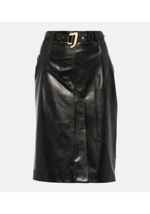 Tom Ford Belted leather midi skirt