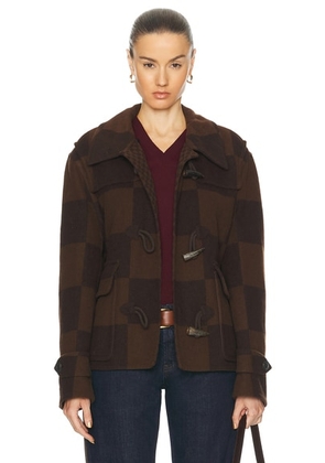 louis vuitton Louis Vuitton Damier Duffle Jacket in Brown - Brown. Size 50 (also in ).