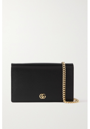 Gucci - Petite Marmont Textured-leather Wallet - Black - One size