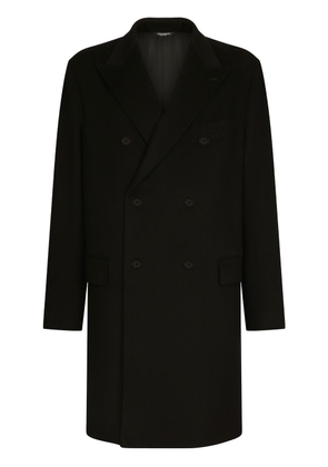 Dolce & Gabbana double-breasted wool coat - Black