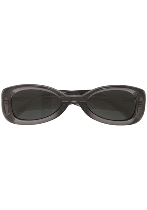 Linda Farrow x Dries Van Noten oval-frame sunglasses - Grey