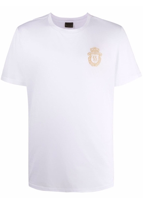 Billionaire embroidered-logo cotton T-Shirt - White