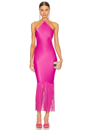 Camila Coelho Payton Maxi Dress in Pink. Size S, XL, XS.
