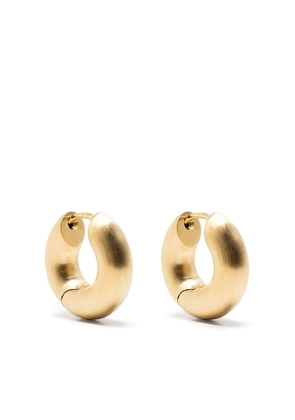 Tom Wood gold-plated small chunky hoops