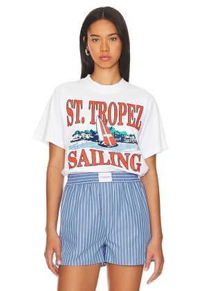 firstport Saint Tropez Sailing T Shirt in White. Size XL.