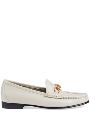 Gucci Horsebit 1953 leather loafers - White