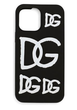 Dolce & Gabbana logo-print iPhone 13 Pro Max case - Black