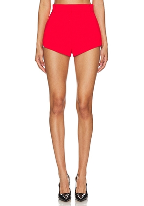 Amanda Uprichard x REVOLVE Kelso Shorts in Red. Size L, M, S, XS.
