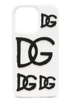 Dolce & Gabbana logo-print iPhone 13 Pro case - White