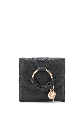 See by Chloé embroidered fold wallet - Black