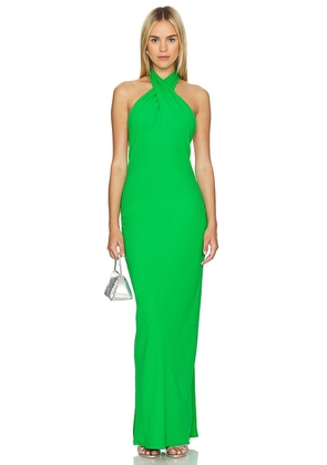 Amanda Uprichard X Revolve Galilea Gown in Green. Size L, S, XL.