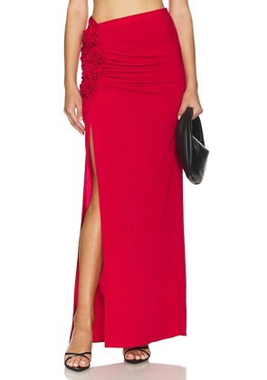 Amanda Uprichard Anjou Skirt in Red. Size L, S, XL, XS.