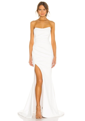 Katie May X NOEL AND JEAN Divinity Gown in White. Size M, S, XS.