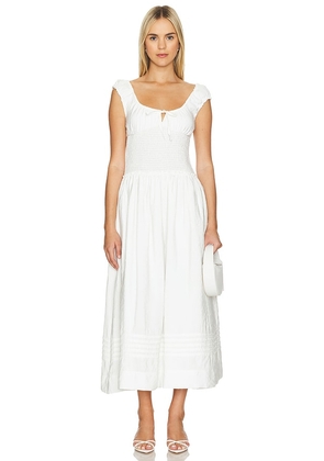 ALLSAINTS Eliza Maxi Dress in White. Size 2, 4, 6, 8.