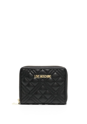 Love Moschino quilted zip-up purse - Black