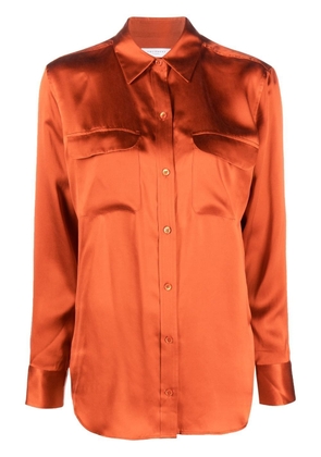 Equipment silk long-sleeve shirt - Orange