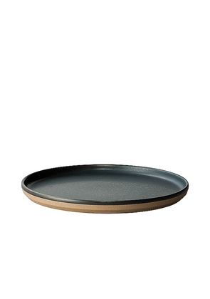 KINTO CLK-151 Ceramic Dinner Plate Set Of 3 in Black.