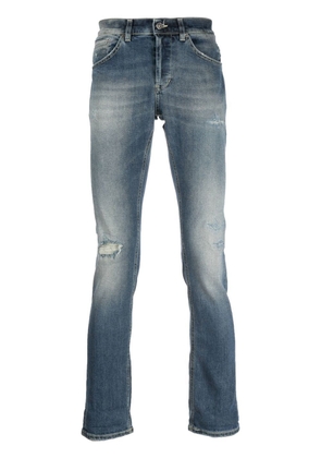 DONDUP cropped stonewashed jeans - Blue