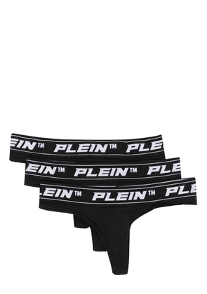 Philipp Plein logo-waist thongs (set of three) - Black