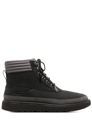 UGG padded-ankle lace-up boots - Black