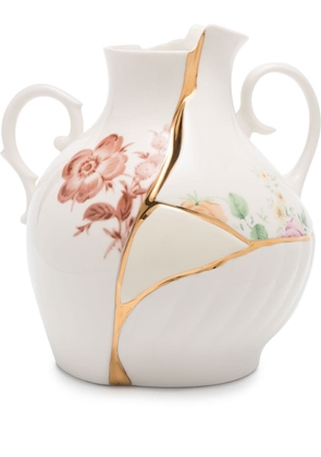 Seletti x Marcantonio Raimondi Malerba Kintsuji small vase (18cm x 16cm) - White