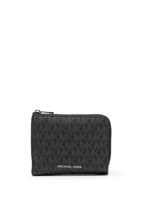 Michael Michael Kors logo zipped wallet - Black