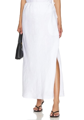 MIKOH Enid Skirt in White. Size 2/M, 3/L.