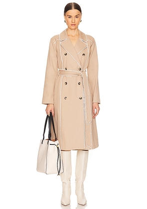 L'AGENCE Love Trench in Beige. Size 2, 4, 6, 8.