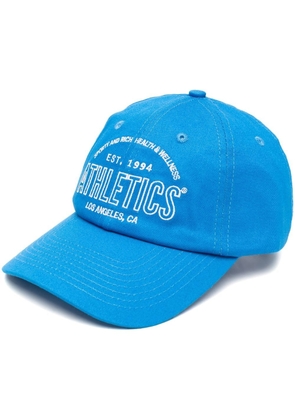Sporty & Rich Athletics logo-embroidered baseball cap - Blue